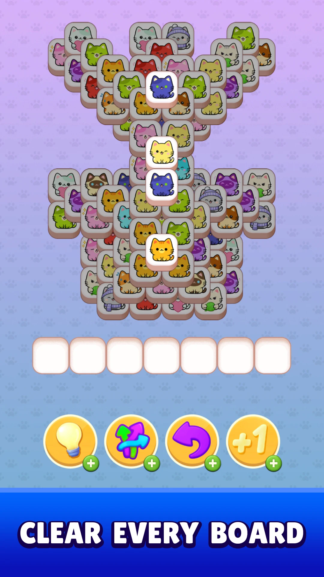 Cute Cats: Triple Tile Puzzle screenshot